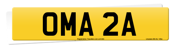 Registration number OMA 2A